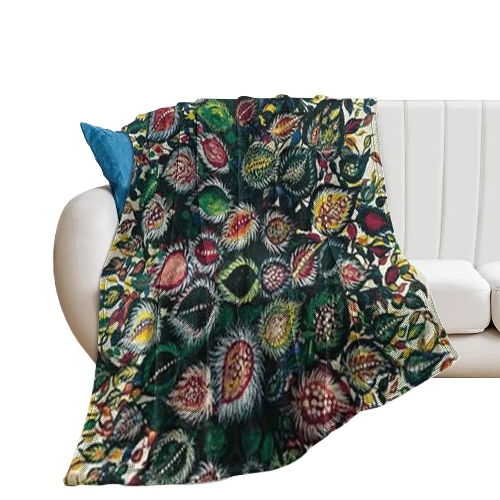 Feuilles - Seraphine Louis - Favourite Artists Collection Throw Blanket Fashion Sofas Decorative Beds Cute Blankets