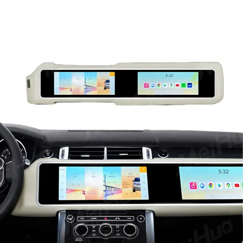 

Автомобильный радиоприемник Android с двумя экранами и системой развлекательной политы для Land Rover Range Rover Vogue L405 Sport L494 2013-2017