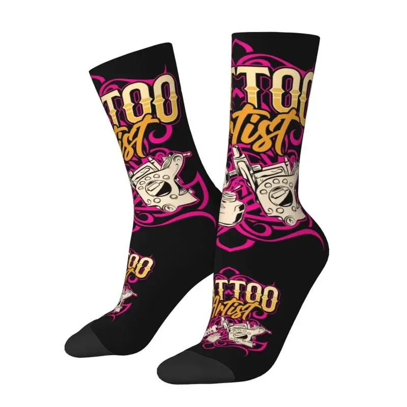 Tattoo Artist Tattooists Dress Sock Mens Womens Breathable Warm Funny Novelty Funny Crew Socks