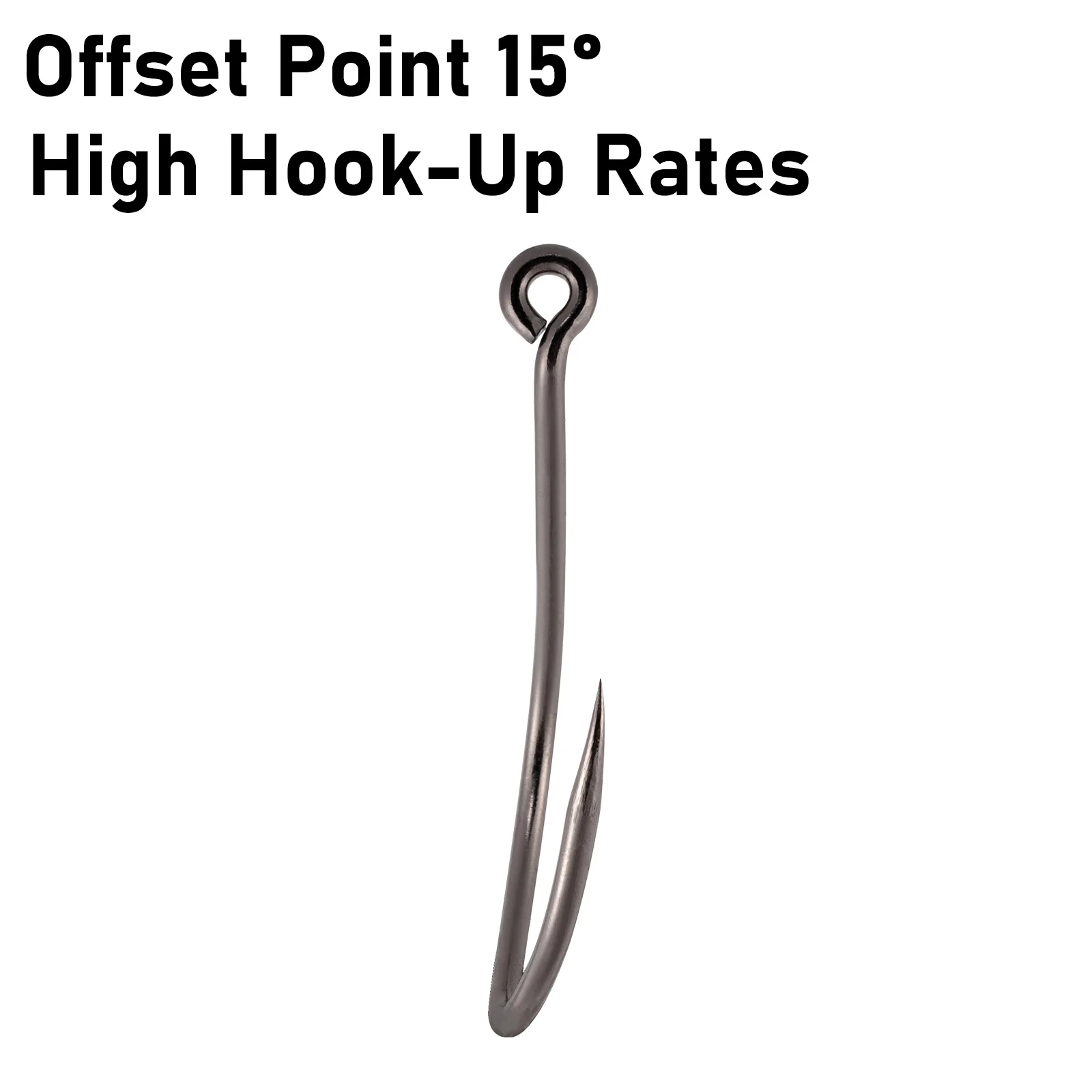 Anzuelos offset Big River – Cebo vivo para halibut y lucio - imagen 5