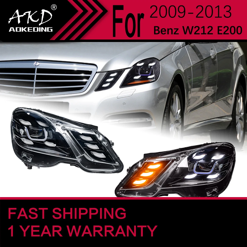 

Car Lights for Benz W212 LED Headlight 2010-2013 E200 E300 E260 Head Lamp Drl Projector Lens Automotive Accessories