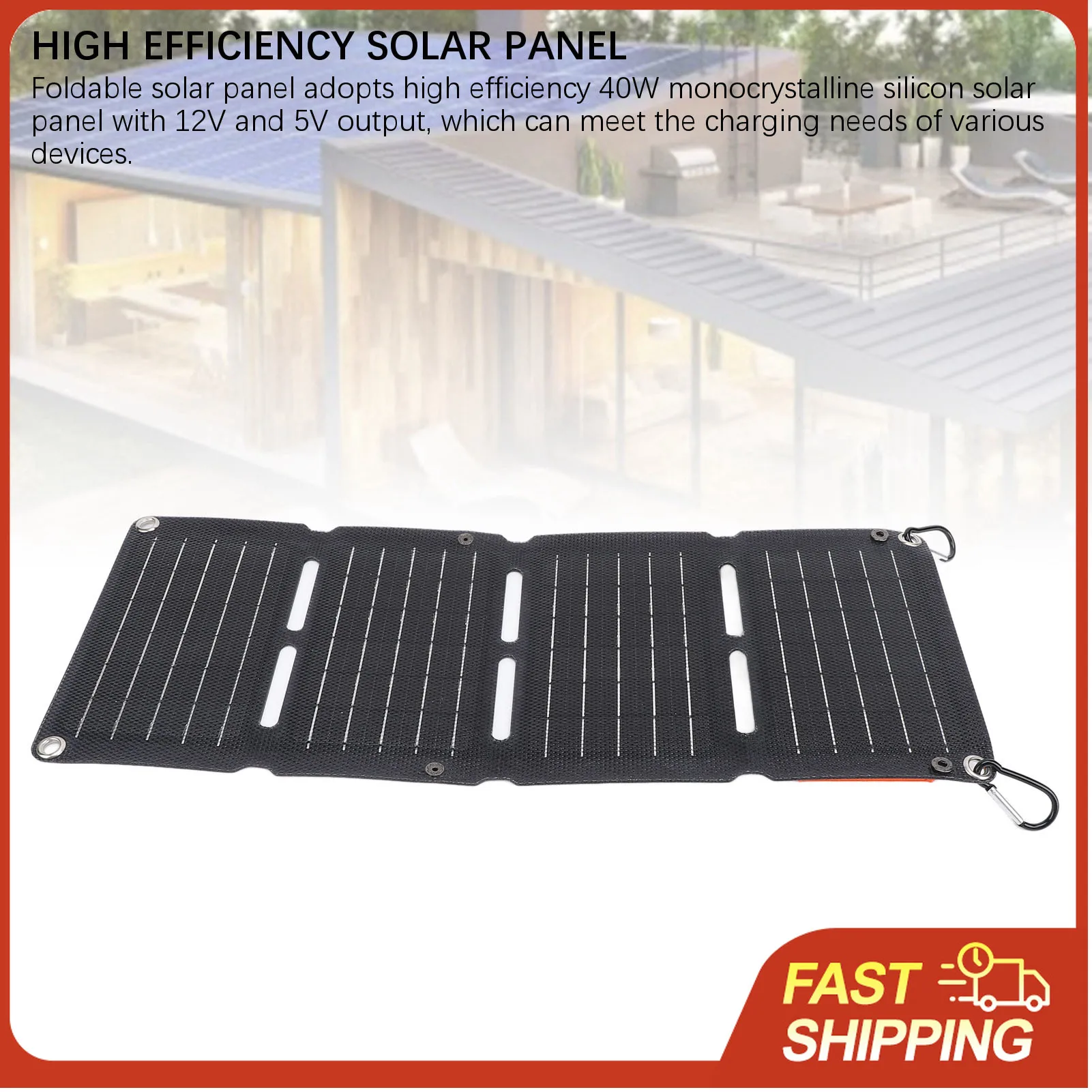 40W Foldable Solar …