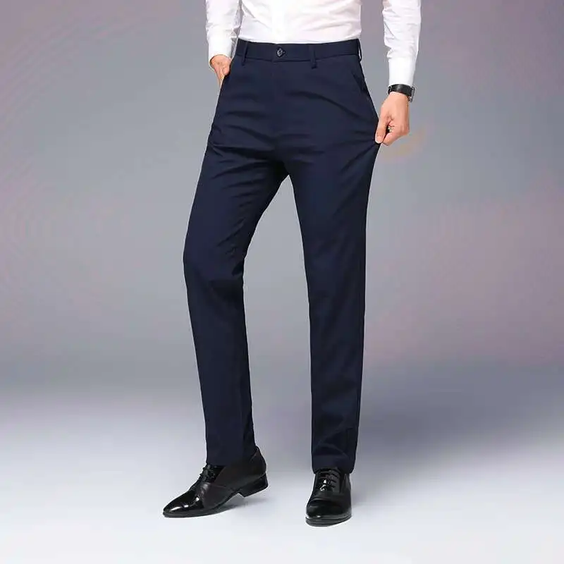 

Black Men's Formal Pants, Business Wedding Dress Trousers Blue Red Men Pantalon Spring And Autumn Pantalones Hombre 29-36 38 40