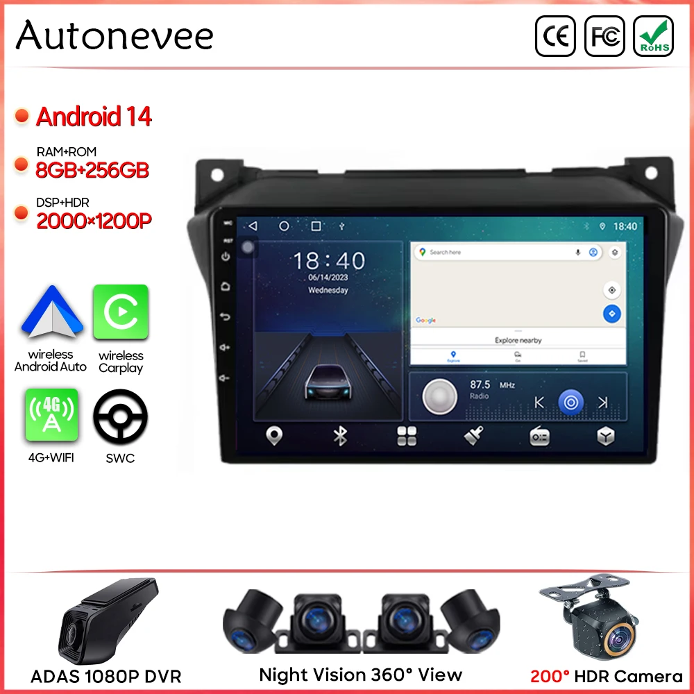 

Car Radio Stereo For Suzuki Alto 2009 2010 2011 2012 2013 2014 2015 Android Auto Multimedia Player GPS Carplay 4G BT Wifi Video