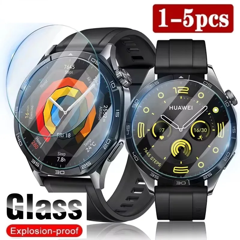 Screen Protector Glass for Huawei Watch GT 5 Pro 4 46mm 42mm 41mm Anti-Scratch Tempered Glass for Huawei GT5 Pro GT4 Accessories