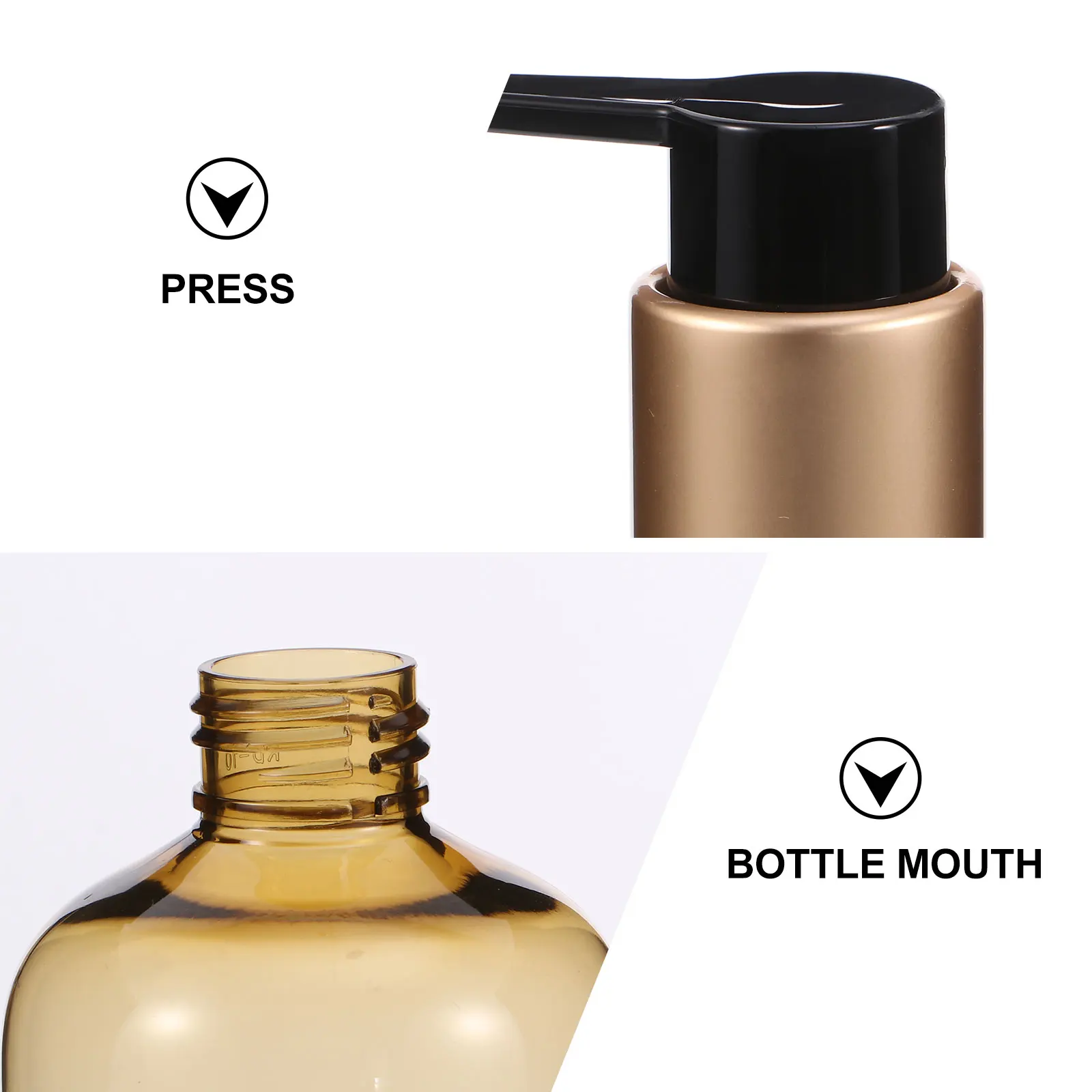 

2Pcs Refillable Lotion Press Bottle Dispenser Empty Foam Travel Emulsion Shower Gel Soap Storage Portable