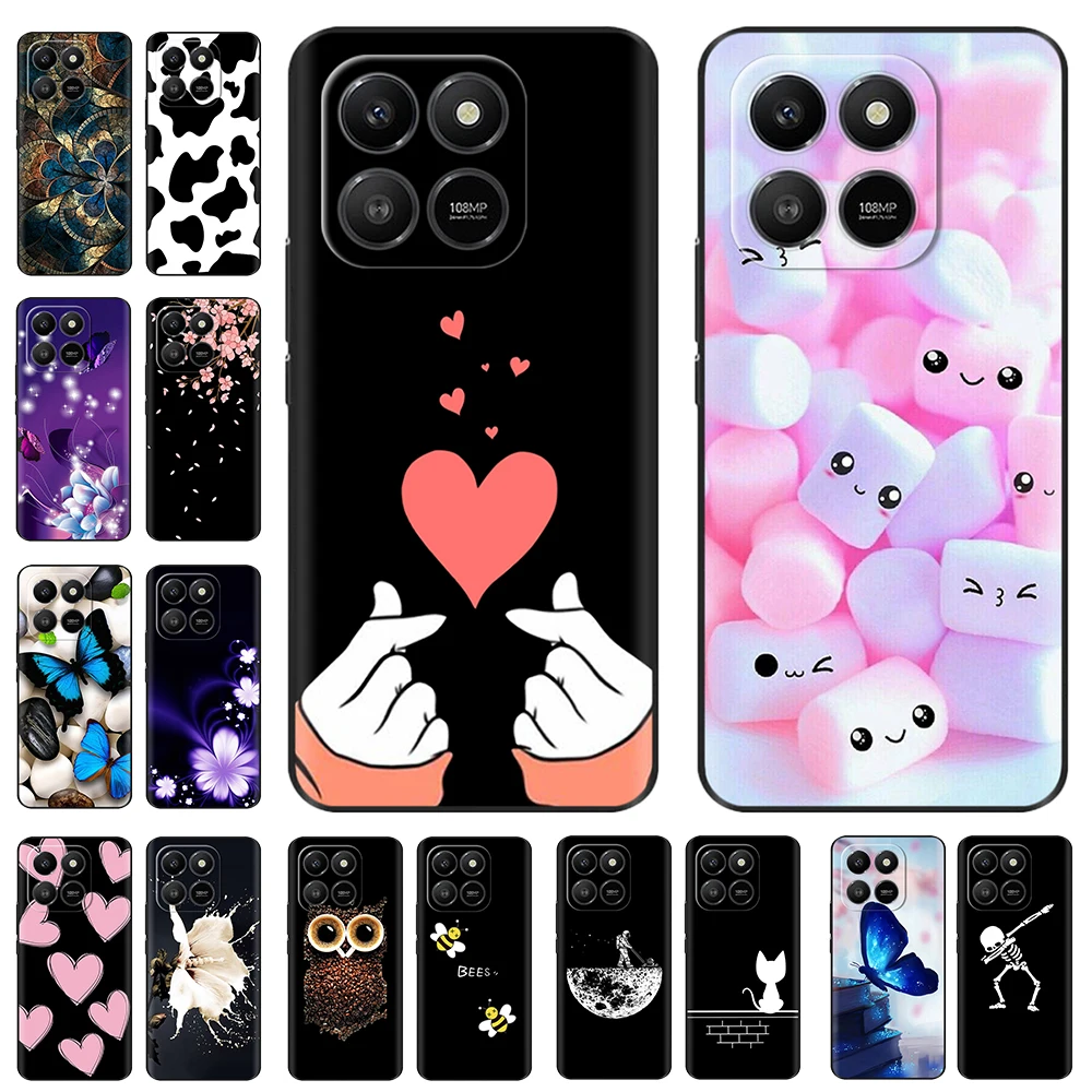 Funda for Honor 400 Smart Case for Honor X7D Cover Luxury Soft Black Silicone Bumper Protection Shockproof Shell Phone Capa Para