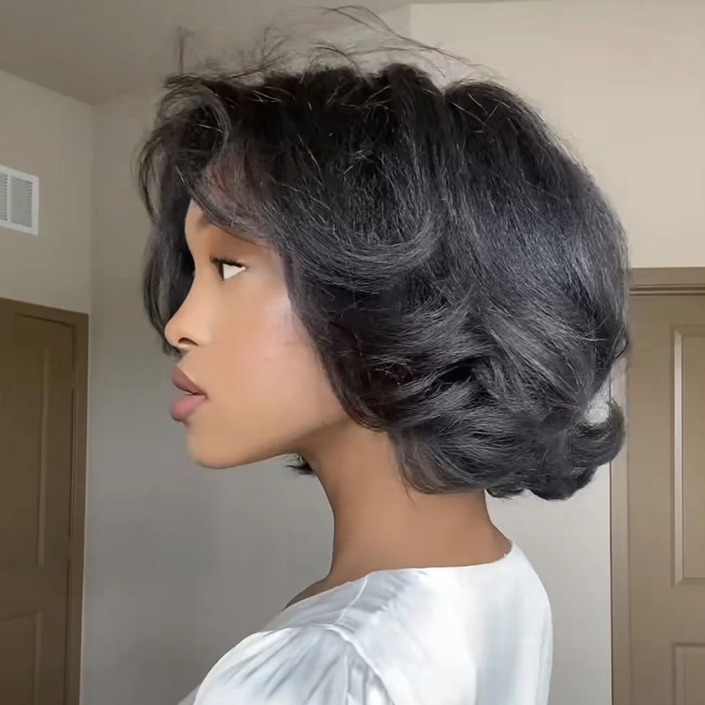 Black Layered Wavy … - image