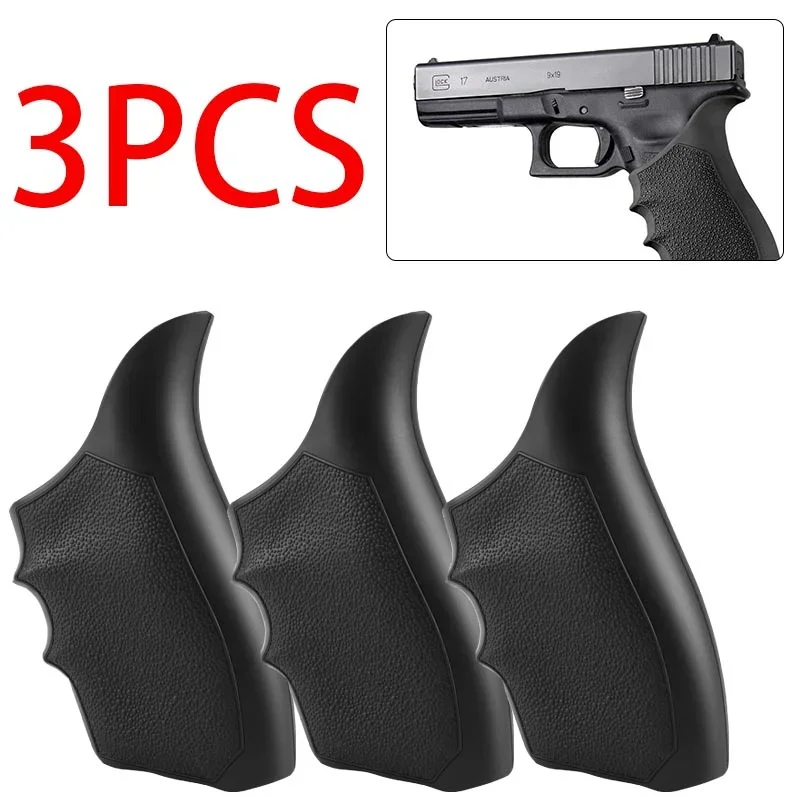 

GLOCK 17, 18, 20, 21, 22, 24, 31, 34, 35, 37, 40, 41 (Gen 3-4): HandALL Beavertail Grip Sleeve - Black