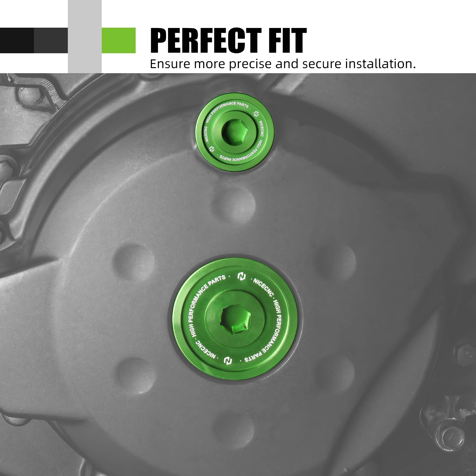 

NICECNC For KAWASAKI KLR650 KLR 650 1987-2024 Motorcycle Crankcase Engine Timing Cover Cap Plug