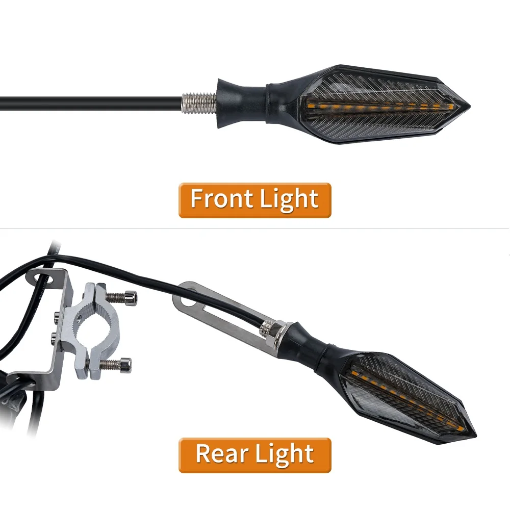 Turn Signal Light Rear Light Scooter Accessories with Switch Waterproof Motorcycle Flasher Indicator Blinker Ebike Scooter LED