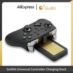 GuliKit NS23 Charger for PS5 PS4 Xbox One Switch Pro Game Controller Gamepad Universal Controller Charging Dock Charging Station