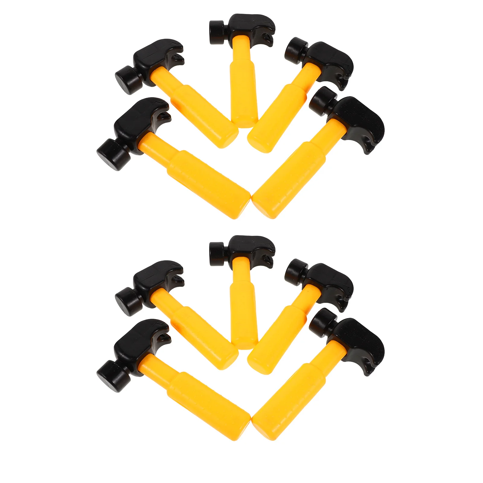 

10pcs Kids Hammer Plastic Simulation Mallet Tools For Pretend Play Montessori Pounding For Toddlers - Kids Pretend Tools