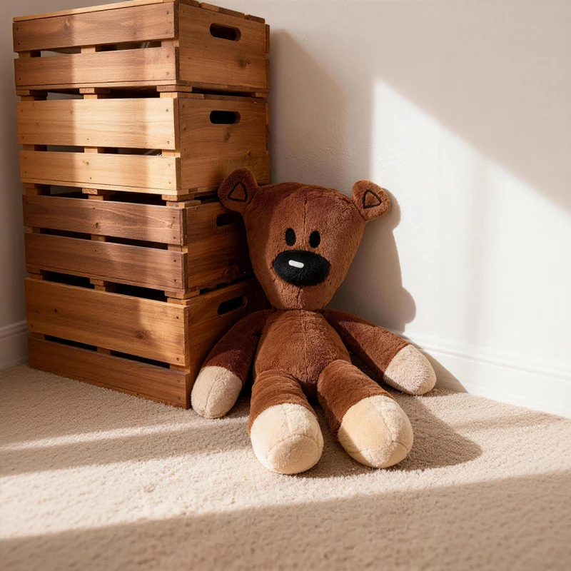 27cm Lustiger Mr. Bean Teddybär Plüschtier Kuscheltier Niedlicher Kaffee-Bär Baby Stoffpuppe Mini Kissen Deko Weich Kinder Geburtstagsgeschenk – Detail 3