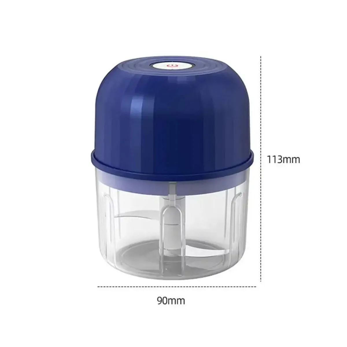 1PC Electric Garlic Masher USB Charging Type Onion Ginger Garlic Chopper Blender Stainless Steel Blade Convenient Kitchen Tool