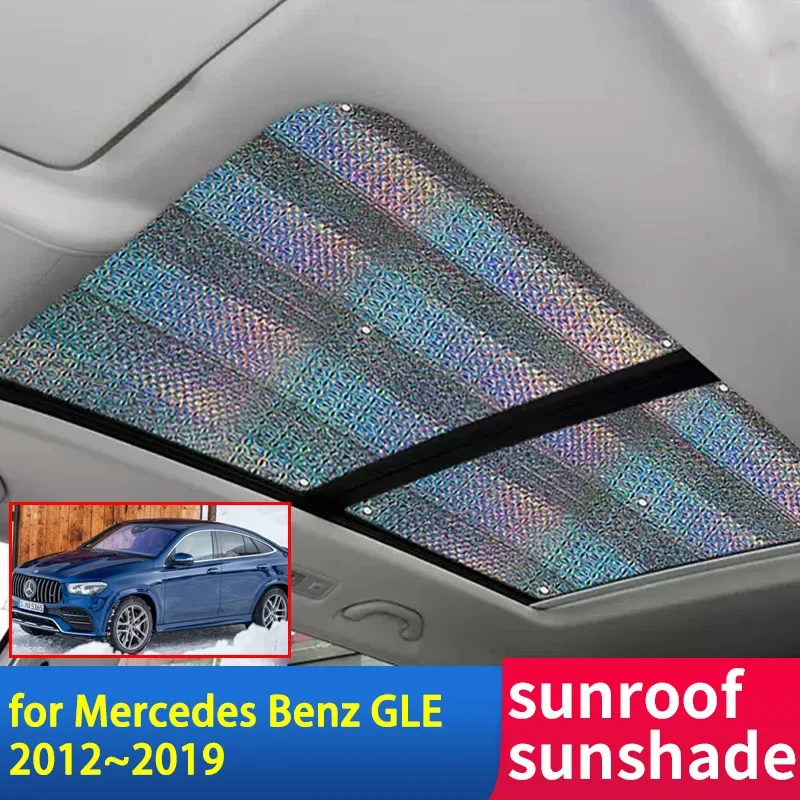 

Sunroof Sunshade for Mercedes Benz GLE ML M-Class W166 W167 V167 2012~2023 Accessories Roof Sunscreen Heat Insulation Windscreen