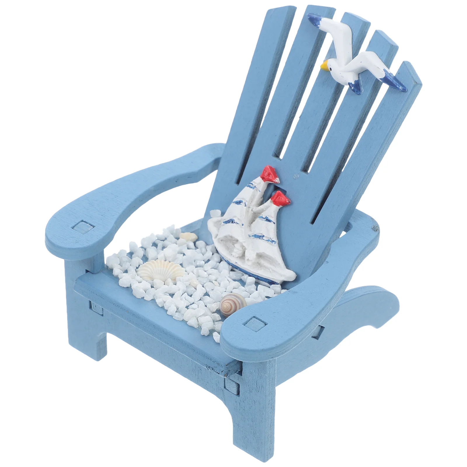 Beach Chair Decoration Desk Ornaments Miniature Dollhouse Scene Chairs Aesthetic Room Themed