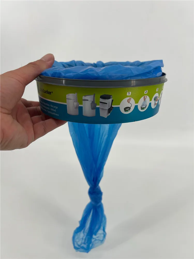 Suitable for LitterLocker Cat Litter Trash Can, Trash Bag Replacement Pack, 4 Rolls. Does Not Contain Plastic Box.