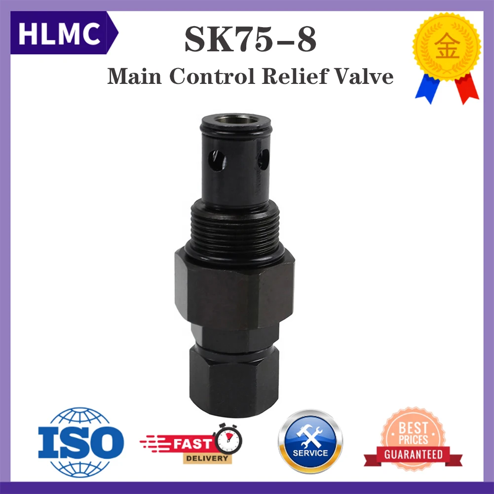 Machinery Engine Parts Excavator Hydraulic Parts SK75-8 Main Control Relief Valve KOBELCO