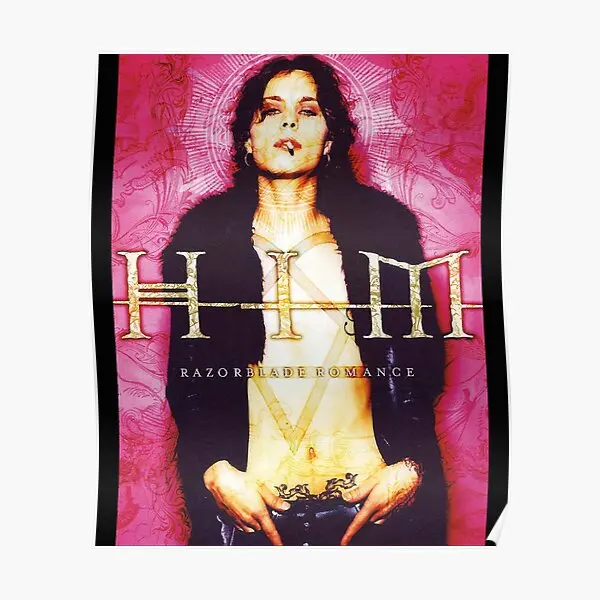 Him Band Vv H I M Him Ville Valo Razor  Poster Print Vintage Painting Home Modern Decor Decoration Mural Funny Wall Art No Frame