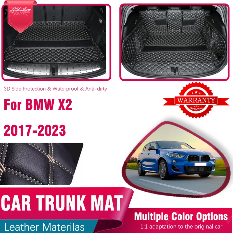 

Leather Car Rear Trunk Mats For BMW X2 F39 MK1 2017-2023 Anti-dirty Carpets Cargo Covers Liners Storage Pad Rug Auto Accessories