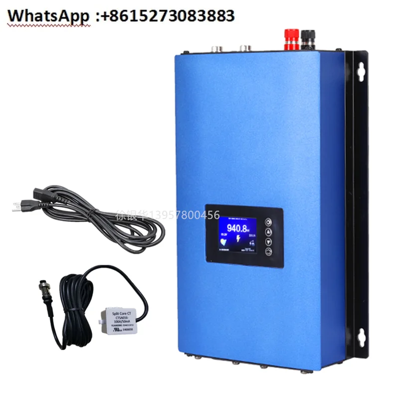 

Инвертор мощностью 1000 Вт, подключенный к солнечной сети, 110 В/220 В, с защитой от обратного тока и управлением по времени Wi-Fi батареи.