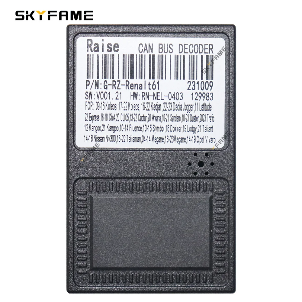 SKYFAME Car 16pin Wiring Harness Adapter Canbus Box Decoder Android Radio Power Cable For Renault Captur Clio G-RZ-Renalt61