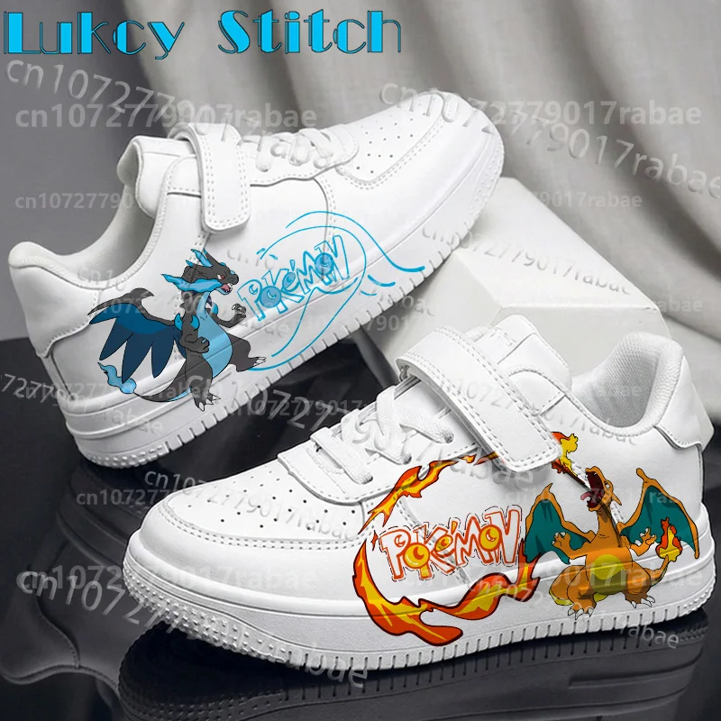 

Cool children's sports shoes Pokemons Children's Charmander Sneakers Simple Breathable Durable Series Shoes 8-12 years old