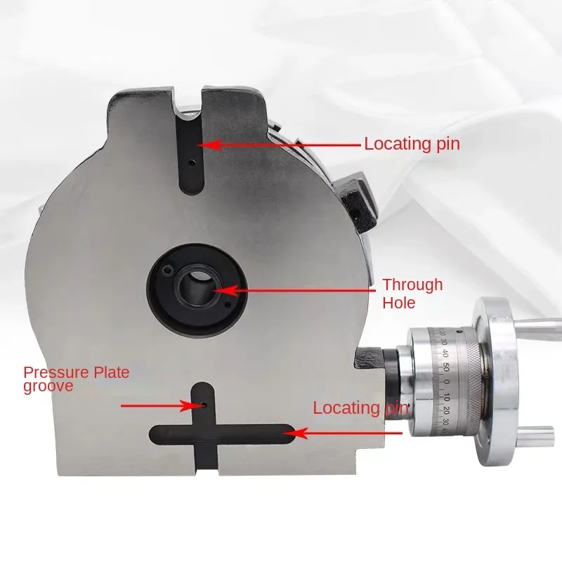 Nova placa de indexação de precisão de 110mm de diâmetro para fresadora vertical e horizontal plataforma giratória vertical horizontal de 4 polegadas