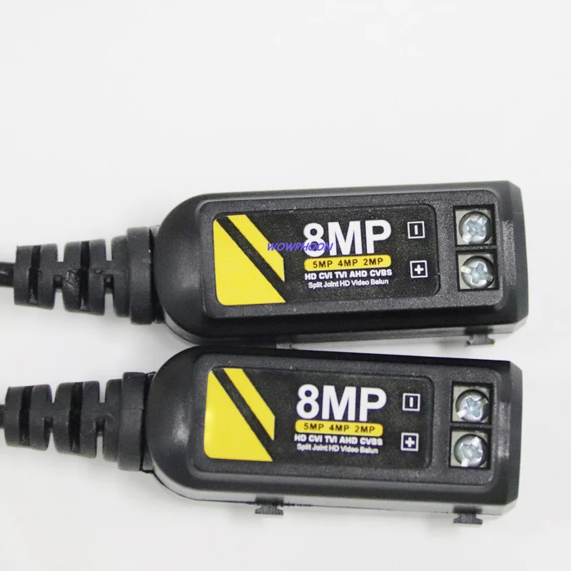 1 Pair AHD CVI TVI CVBS Camera Use 8MP Passive HD Video Balun Transmission 1 Channel 4K BNC CCTV Twisted Pair Transmitter