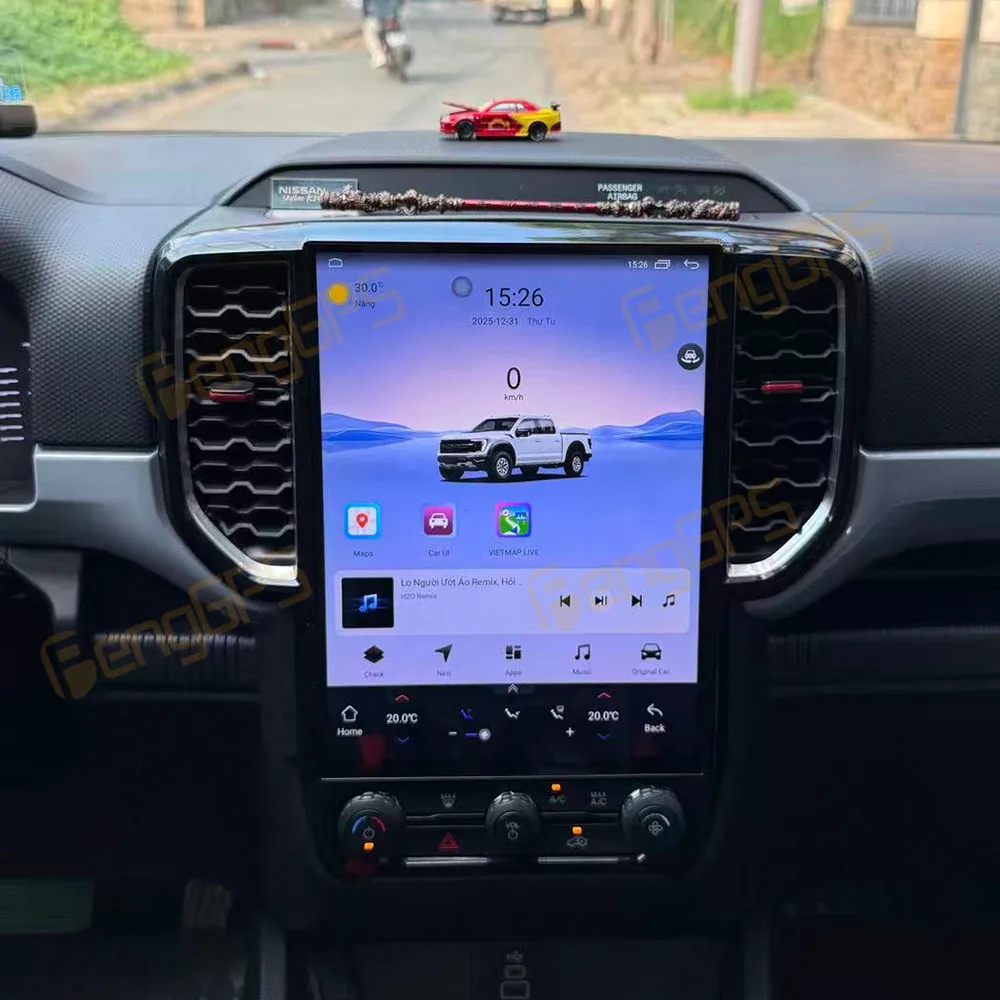 12.1 Inch Android 14 CarPlay Car Radio For Ford Ranger 2022 Touch Screen Multimedia Player GPS Navigation Head Unit DSP Auto
