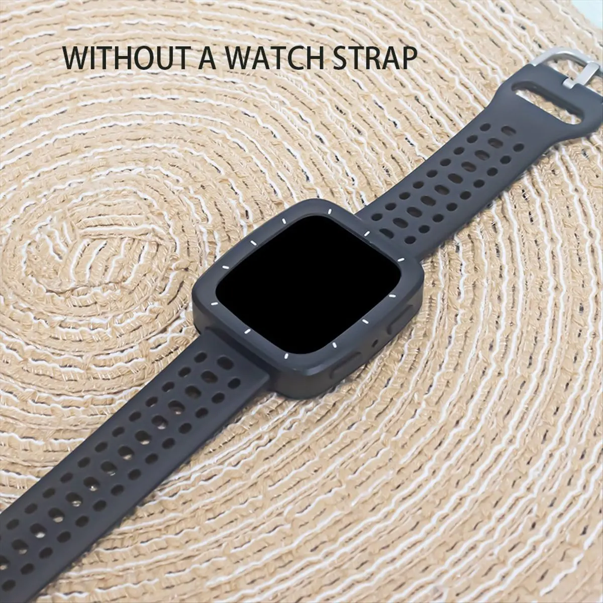 Per Active 2 Square/Active2s Square Sapphire Watch Custodia protettiva in metallo nera