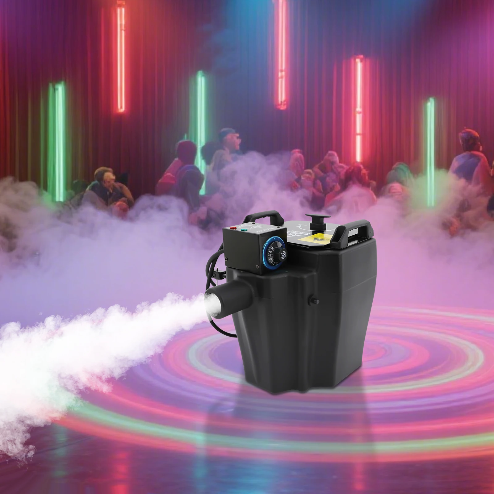 110 В машина для тумана с сухим льдом 3500 Вт сценический дымогенератор для вечеринки, свадьбы, DJ-клуба, машина с эффектом Хэллоуина