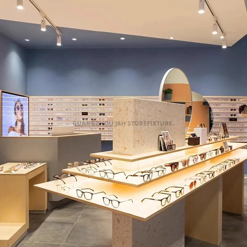 customized.Modern Optical Shop Eyewear Display Furniture Design Customized Optical Shop Furniture Custom Glasses Showcase