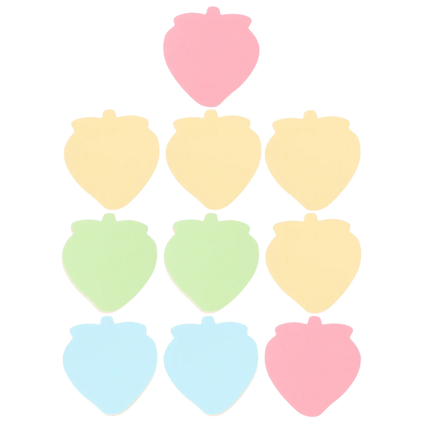 

10pcs Self Stick Notes Material Office Supplies School Cute Memo Pads Fruit Stationery Teacher Note Pads