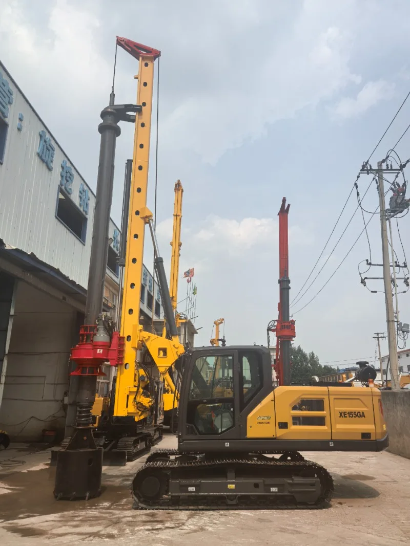 Rotary Pile Drilling Rigs Bored Piles Spiral Machine Hydraulic Rotary Drilling Rig Heavy Construction Equipment
