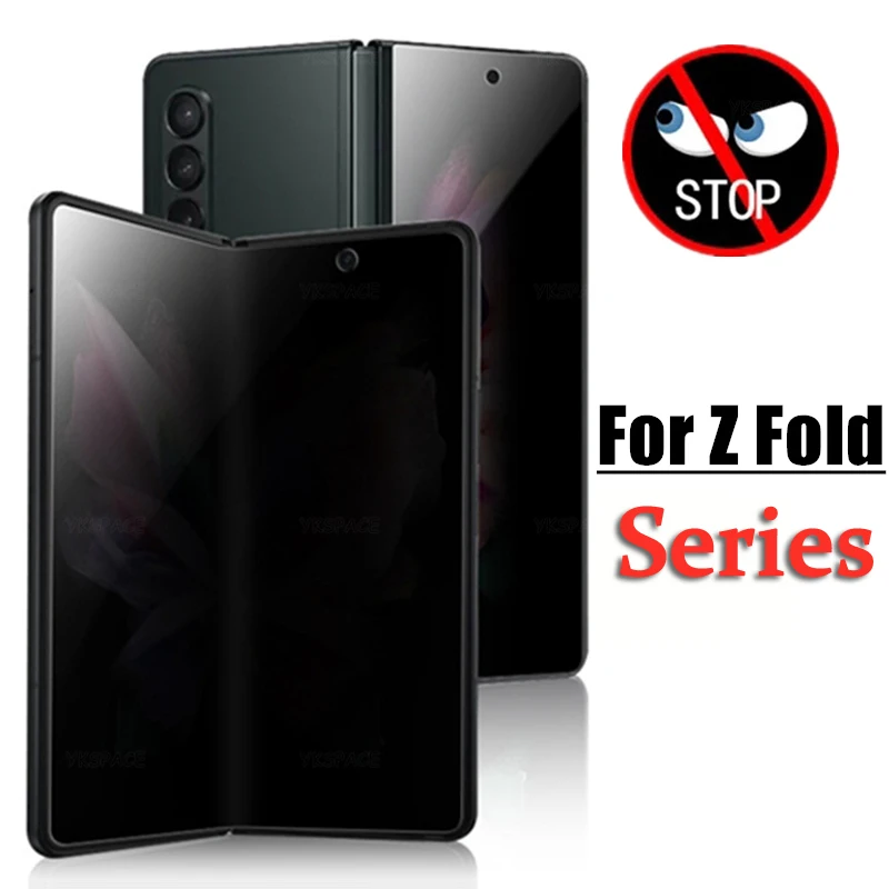 Privacy Anti-Spy Peeping Hydrogel Film For Samsung Galaxy Z Fold 6 5 4 3 2 W24 W23 W22 Soft EPU External Inner Screen Protector