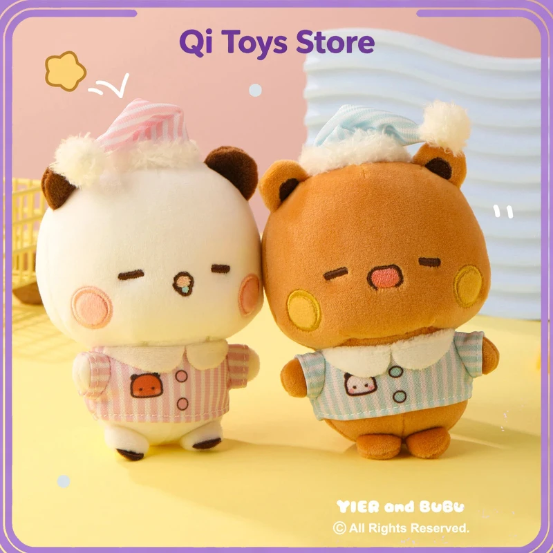 

10cm Yier And Bubu Plush Pendant Pajama Ver. Plush Bag Charm Plush Keychain Toy Backpack Decor Toy Cute Couple Birthday Gift