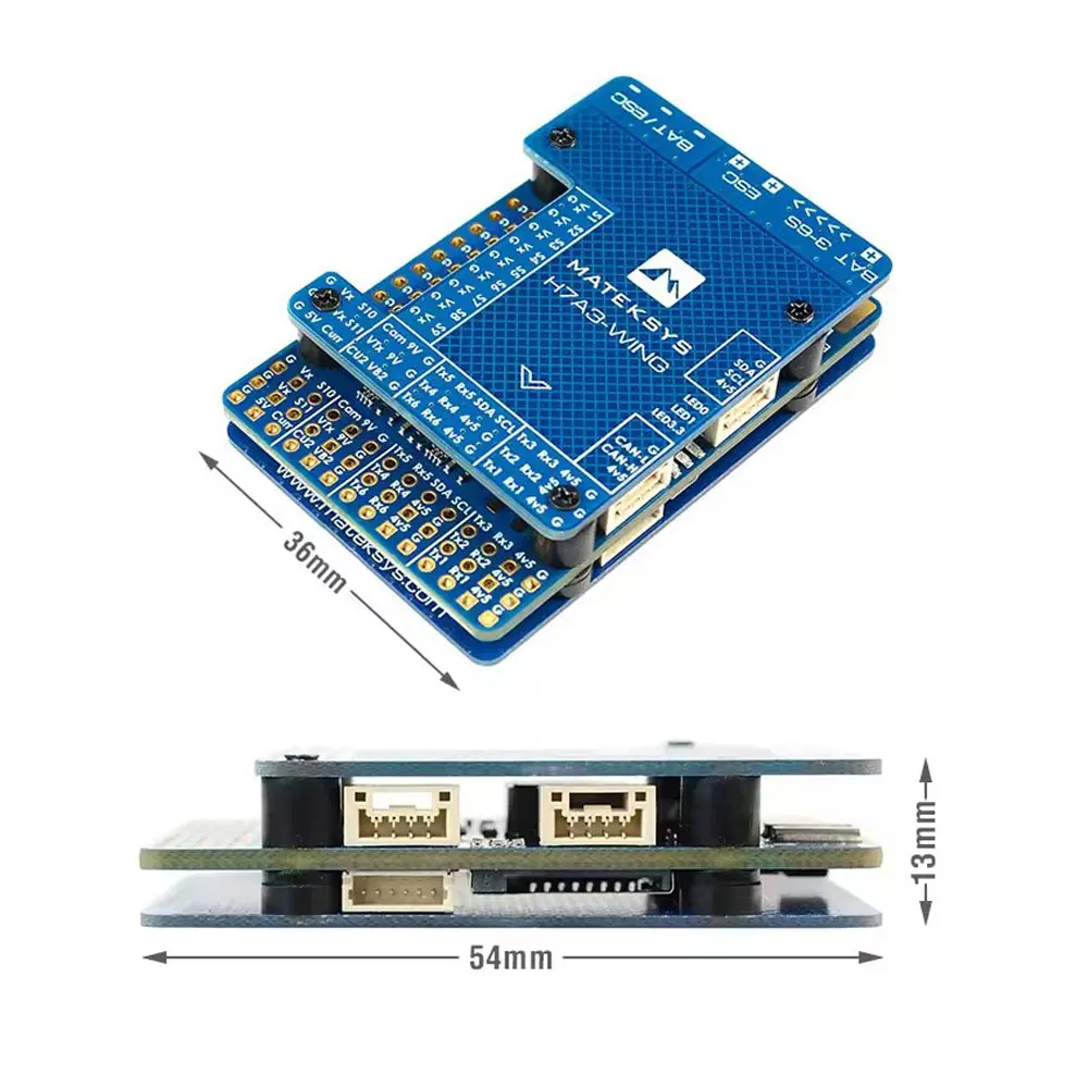 MATEK H7A3-WING Flight Controller 3-8S Built-in OSD MicroSD Datalogging for RC Multirotor Fixed-Wing Drone