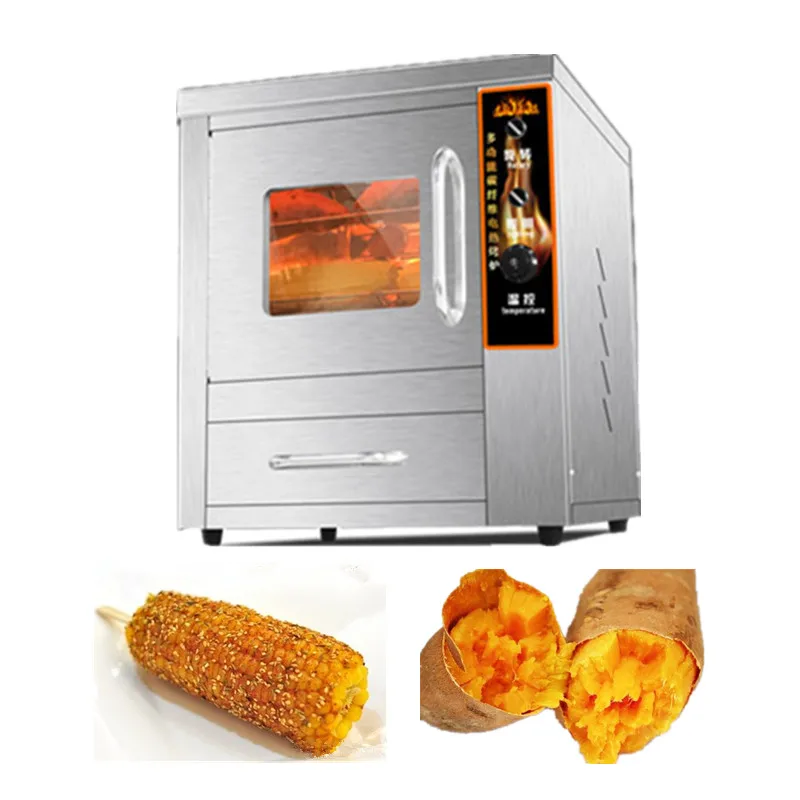 Commercial electric baked sweet potato maker fresh corn roaster machine roast pineapple and apple machine