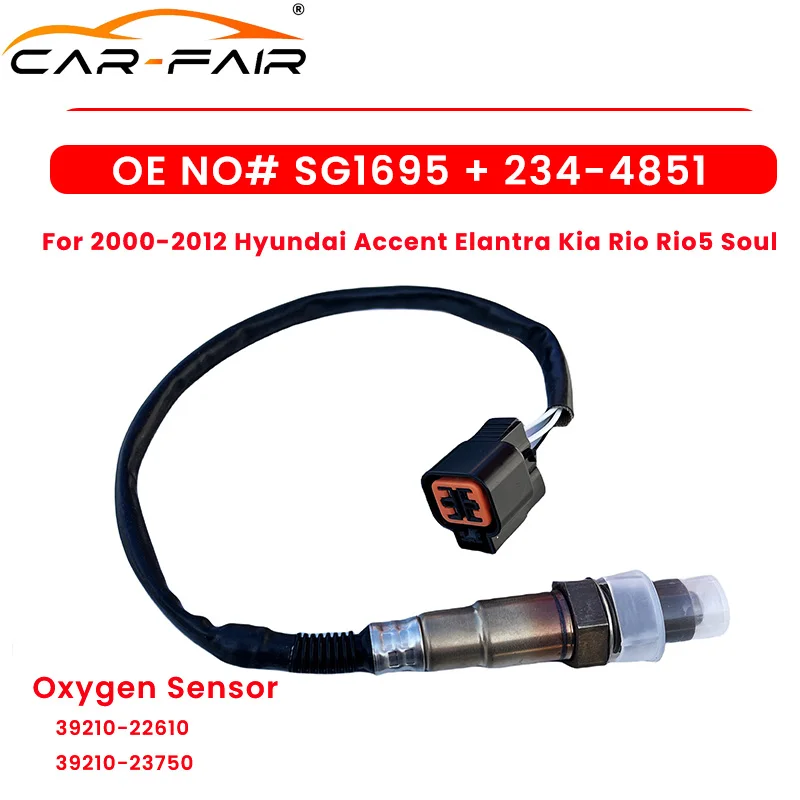 New 39210-22610 3921022610 SG1695 Oxygen O2 Sensor For 2000-2012 Hyundai Accent Elantra Kia Rio Rio5 Soul 234-4851 39210-23750