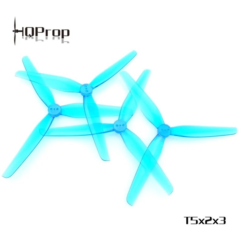 8Pair HQ HQProp Durable Prop T5X2X3 5020 Poly Carbonate 5 Inch 3 Blade Propeller for Brushless Motor FPV Racing RC Drone Nazgul5