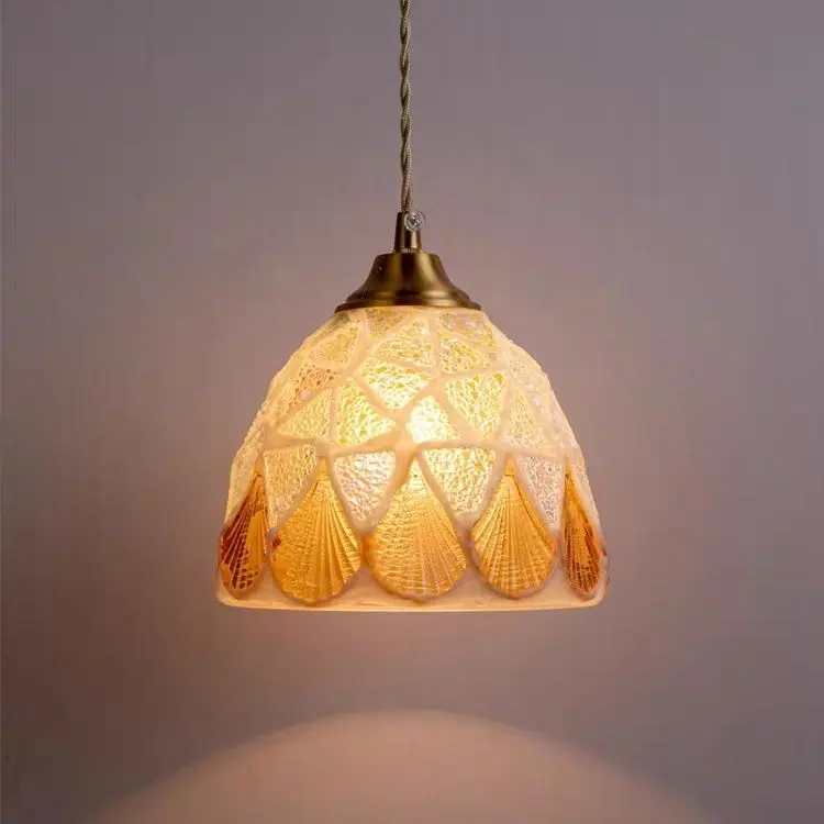 Mediterranean retro Japanese minimalist rustic Southeast Asian personality pendant light bedroom hallway hanging line light