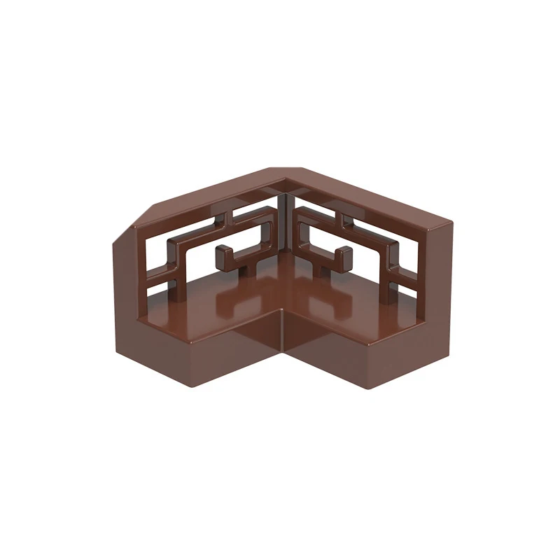 MOC 10 Uds. Kit de bloques de construcción de barandilla con estampado de esquina de 3633W, casa de estilo europeo, castillo, valla, ladrillos, juguete de partículas, regalo para niños