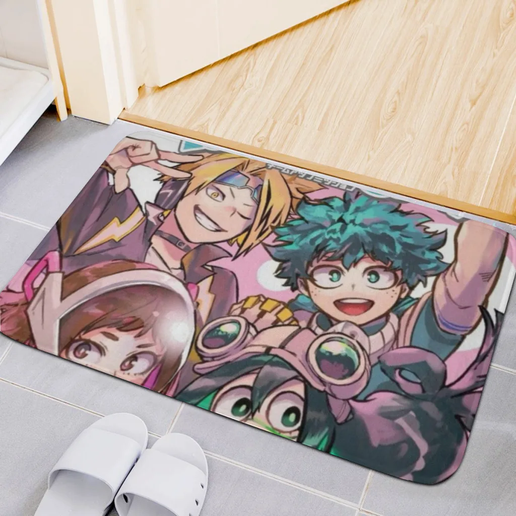 

Anime-My-Hero-Academia Living Room Rug Carpet Flannel Slip Mat Decor Aesthetic Dressing