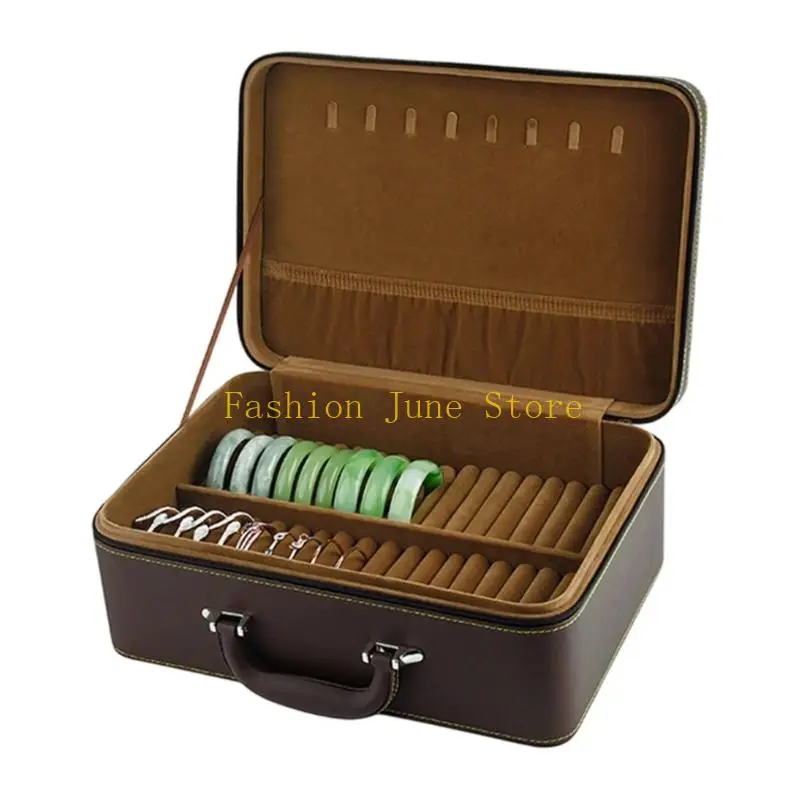 36 Slot Leather Bracelet Storage Box With Sturdy PU Materials For Jewelry Protective And Display