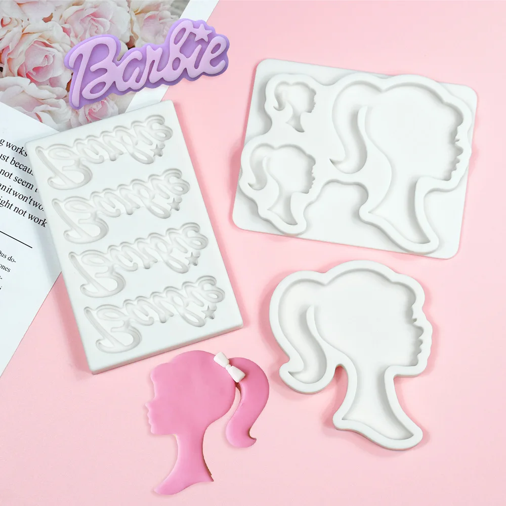 Fondant Cake Decoration Cartoon Girl Silicone Mold Aroma Plaster Molds Biscuit Chocolate Fudge Jelly Kitchen Supplies Cake Molds