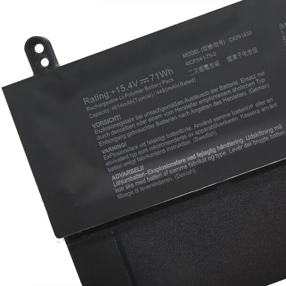 Imagem -05 - Original Genuíno C42n1839 15.4v 4480mah Bateria do Portátil para Asus Zenbook 15 Pro Ux563fd Ux534fa Ux534ft Ux533fd 4icp5 41 752 Novo