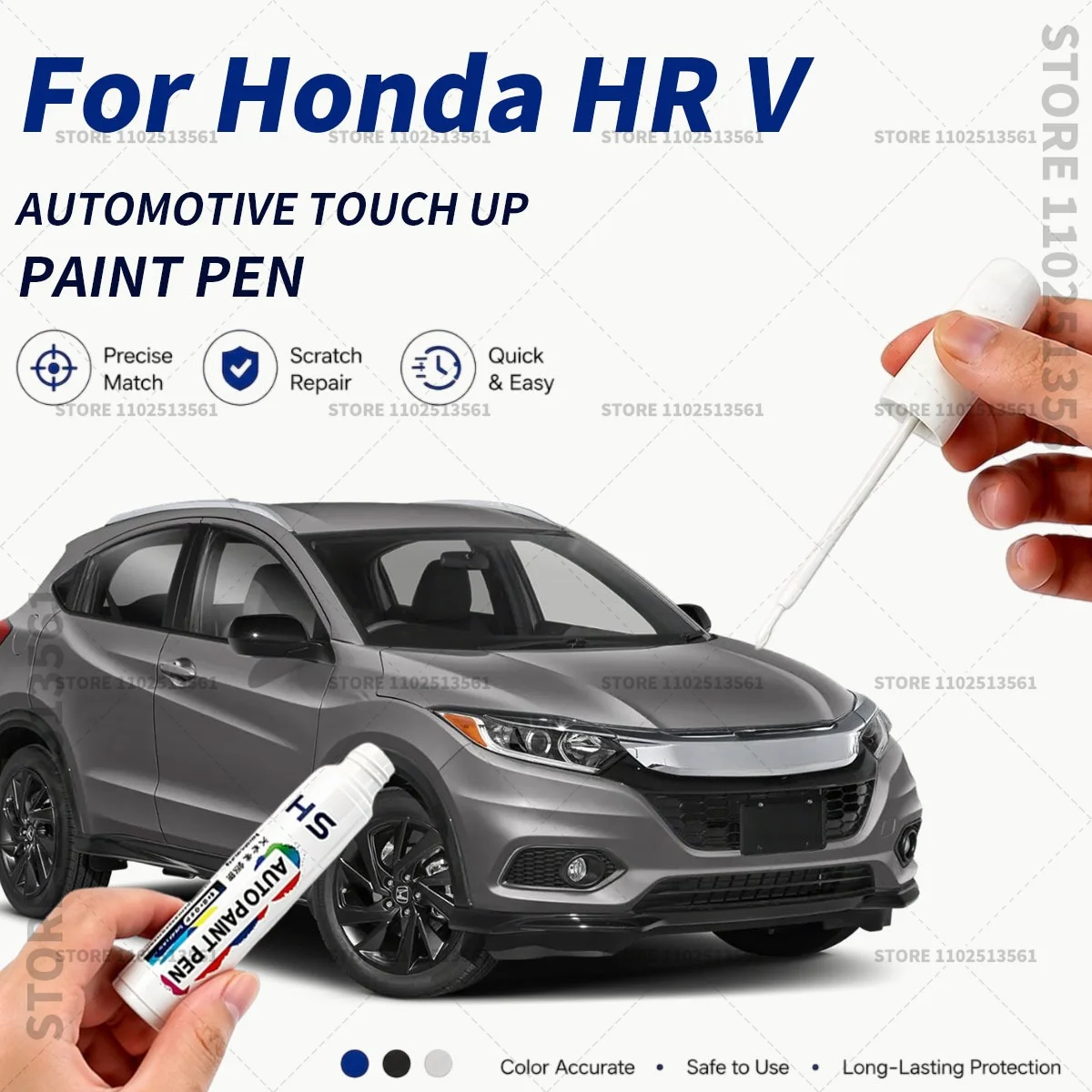 For Honda HR-V White Black Blue Professional Car Touch Up Paint Pen Scratch Repair Paint Brush for Automotive Paint Restoration