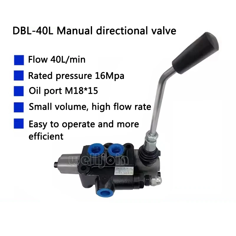 Manual Hydraulic Multi-Way Control Valve DBL-40L High Temperature Resistant Directional Valve for Oil Cylinder  Hydraulic System
